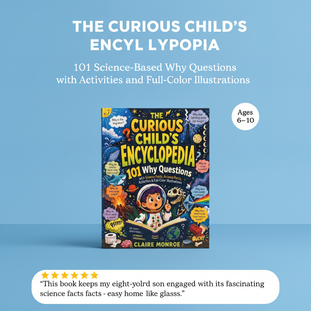 The Curious Child's Encyclopedia - 101 Why Questions with Science Facts, Activities & Full-Color Illustrations