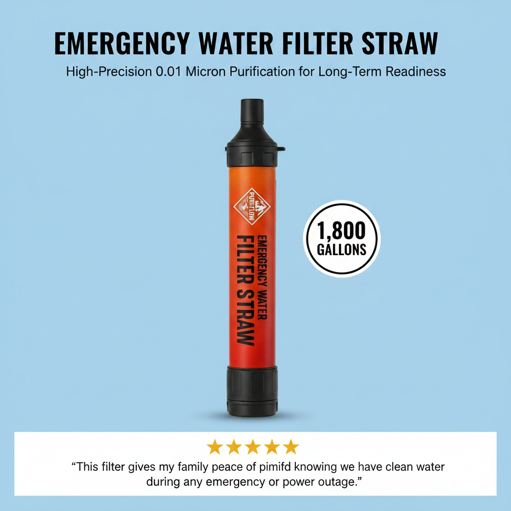 Emergency Water Filter Straw