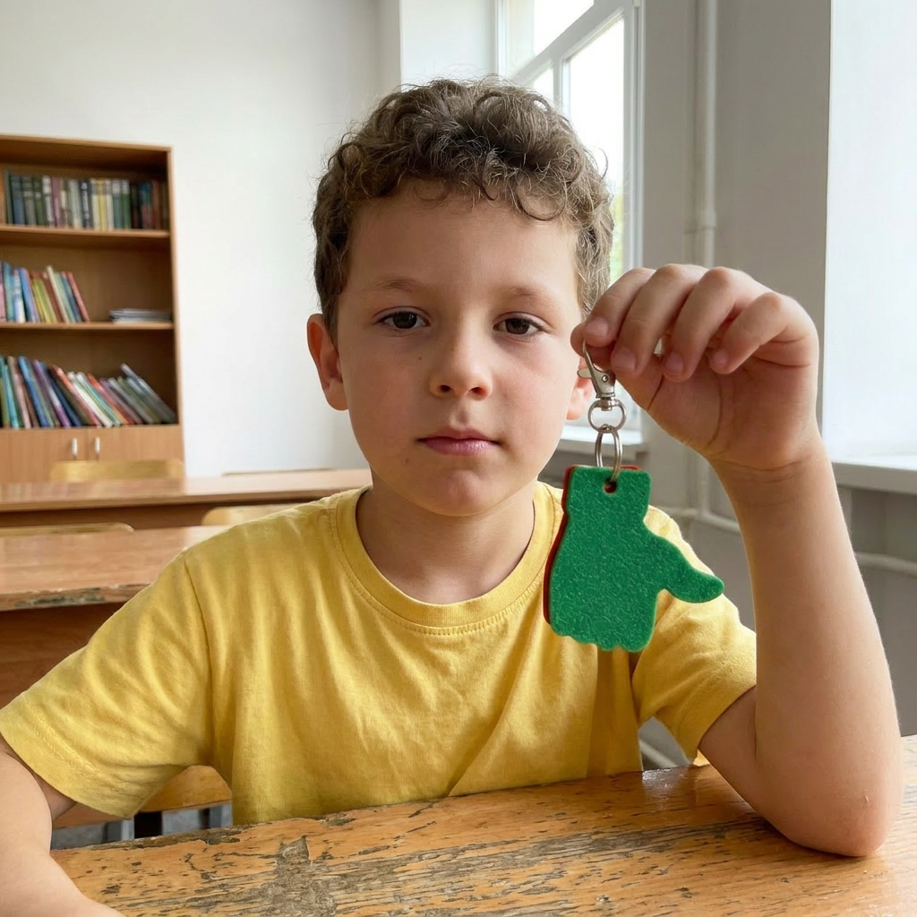 Thumbs Up/Down Communication Keychain